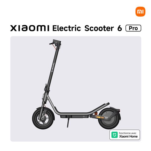 Trottinette électrique Xiaomi Electric Scooter 6 Pro 400 W Noir – Image 2