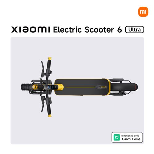 Trottinette électrique Xiaomi Electric Scooter 6 Ultra 500 W Jaune et Noir – Image 8