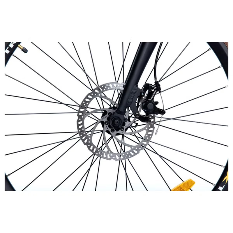 Moma Bikes E-GRAVEL 28PRO, Equipped Full Shimano, 8 vitesses , Freins à disques TEKTRO, Bat Ion Lithium intégrée et amovible de 36V 10Ah – Image 7