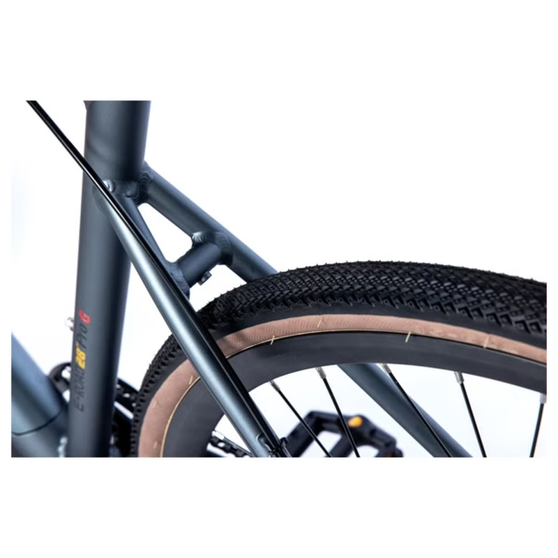 Moma Bikes E-GRAVEL 28PRO, Equipped Full Shimano, 8 vitesses , Freins à disques TEKTRO, Bat Ion Lithium intégrée et amovible de 36V 10Ah – Image 9