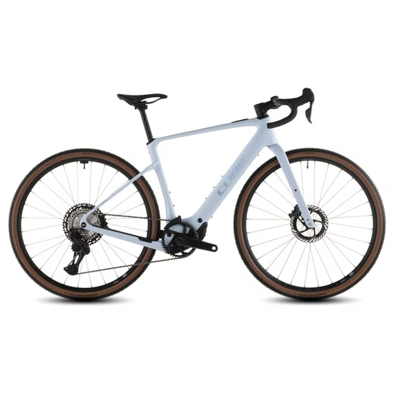 Vélo de Gravel Électrique Cube Nuroad Hybrid C:62 SLX 400X Shimano GRX Di2 12V 400 Wh 700 mm Bleu Ice 2026