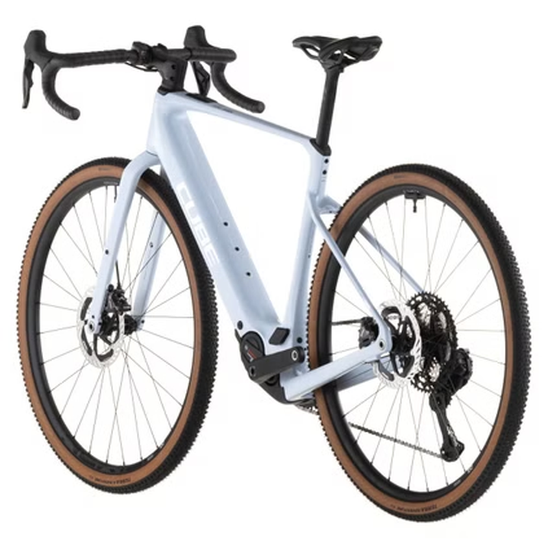 Vélo de Gravel Électrique Cube Nuroad Hybrid C:62 SLX 400X Shimano GRX Di2 12V 400 Wh 700 mm Bleu Ice 2026 – Image 5