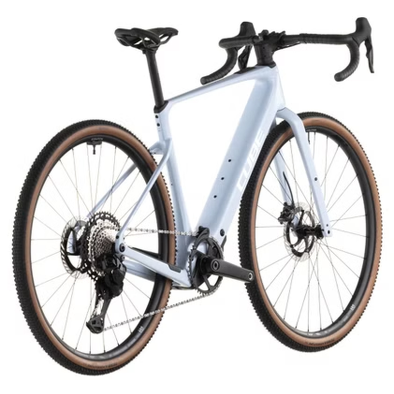 Vélo de Gravel Électrique Cube Nuroad Hybrid C:62 SLX 400X Shimano GRX Di2 12V 400 Wh 700 mm Bleu Ice 2026 – Image 6