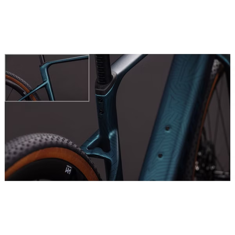 Vélo de Gravel Électrique Cube Nuroad Hybrid C:62 Race 400X Shimano GRX 12V 400 Wh 700 mm Vert Beige Reed 2026 – Image 2
