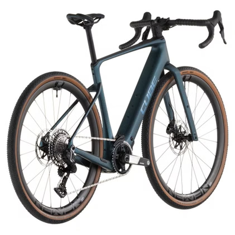 Vélo de Gravel Électrique Cube Nuroad Hybrid C:62 Race 400X Shimano GRX 12V 400 Wh 700 mm Vert Beige Reed 2026 – Image 7