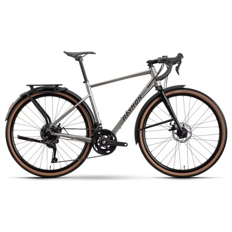 Vélo de Gravel Raymon Territ Pure Street Shimano Cues 9V 700 mm Gris Lilas 2026
