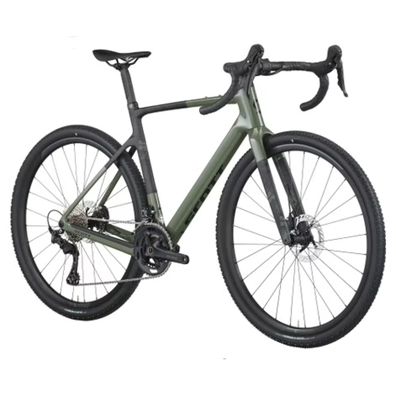 Vélo de Gravel Scott Addict Gravel 40 Shimano GRX 12V 700 mm Vert Wenge 2026 – Image 2