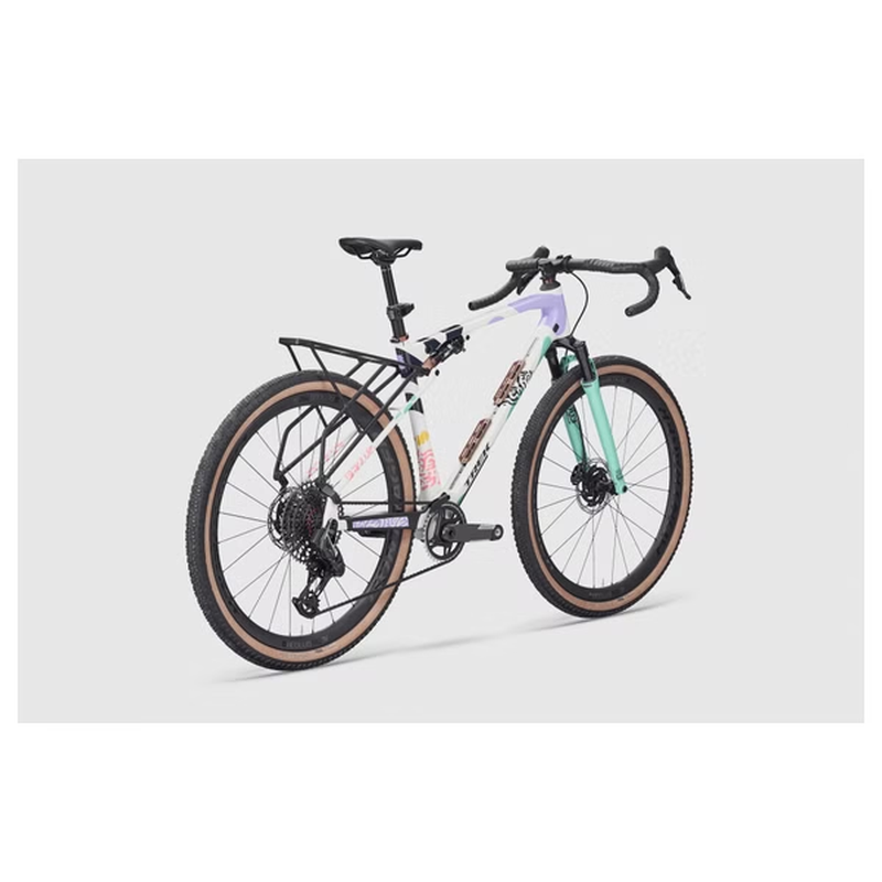 Vélo de Gravel Trek CheckOUT SL 7 Sram Force/X0 AXS T-Type 12V 700 mm Blanc/Turquoise 2026 – Image 2