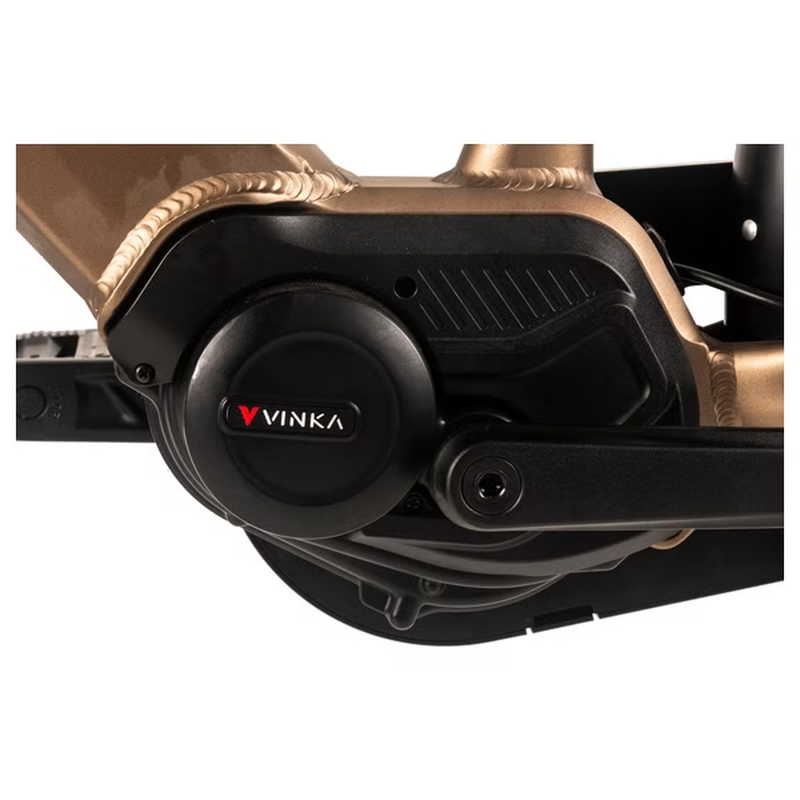 Vélo de ville électrique Adore 27,5 aluminium citybike Cx-290 moteur central 75nm / 15Ah bronze mat – Image 4