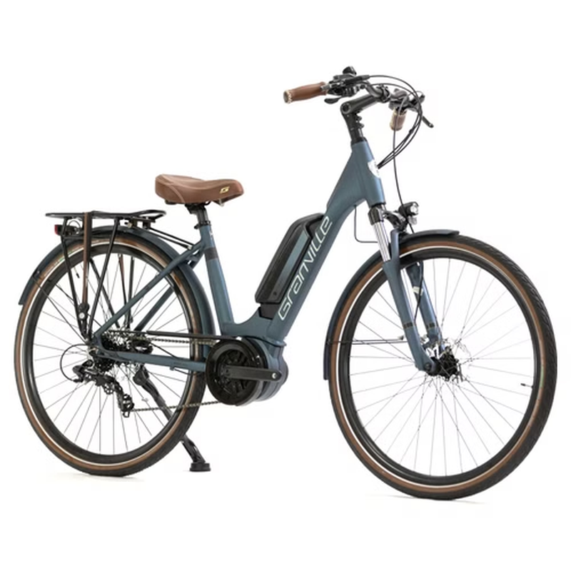 Vélo de Ville Électrique Granville E-Urban 30 Plus Unisex Shimano Tourney/Altus 7V 500 Wh 700 mm Bleu Petrol Mat – Image 2