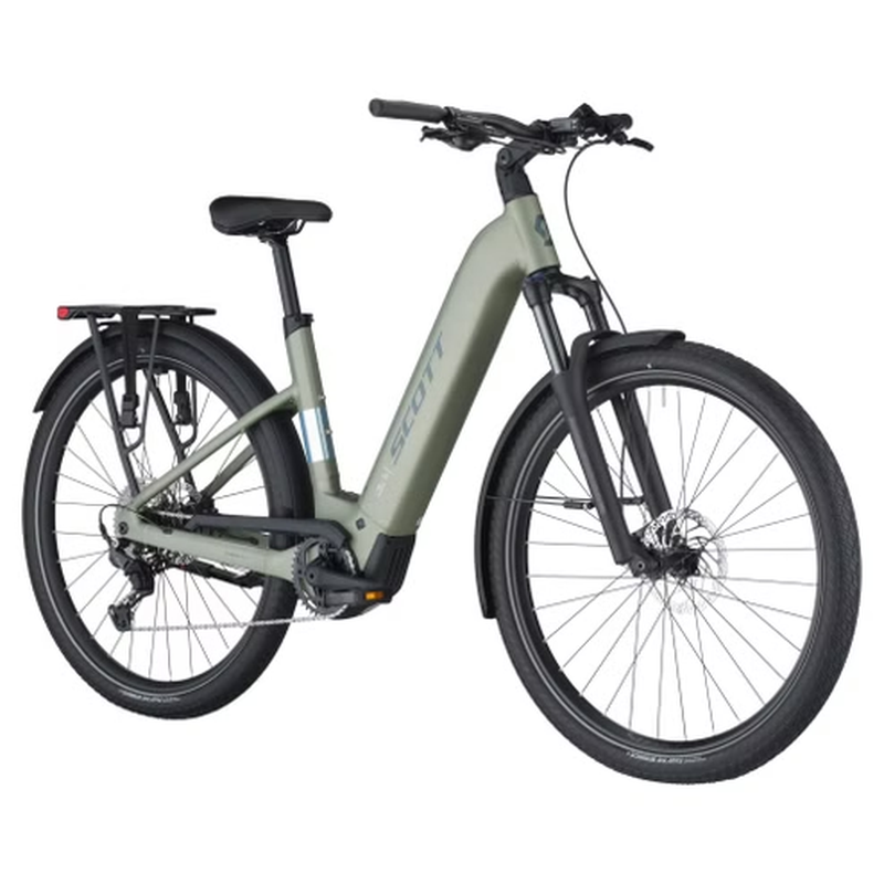 Vélo de Ville Électrique Scott Sub 30 Wave Shimano Cues 10V 600 Wh 700 mm Vert 2025 – Image 2