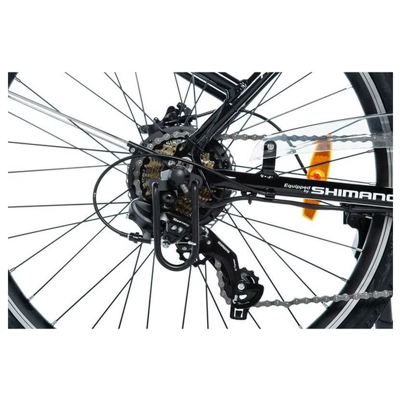 Vélo de Ville Electrique Semi Rigide 26 2 - SHIMANO 7V - Autonomie 80km – Image 3