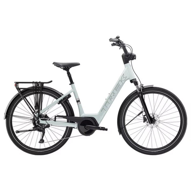Vélo de Ville Électrique Trek Verve+ 2 Lowstep 400wh Shimano Cues 9V Gris Gen 3