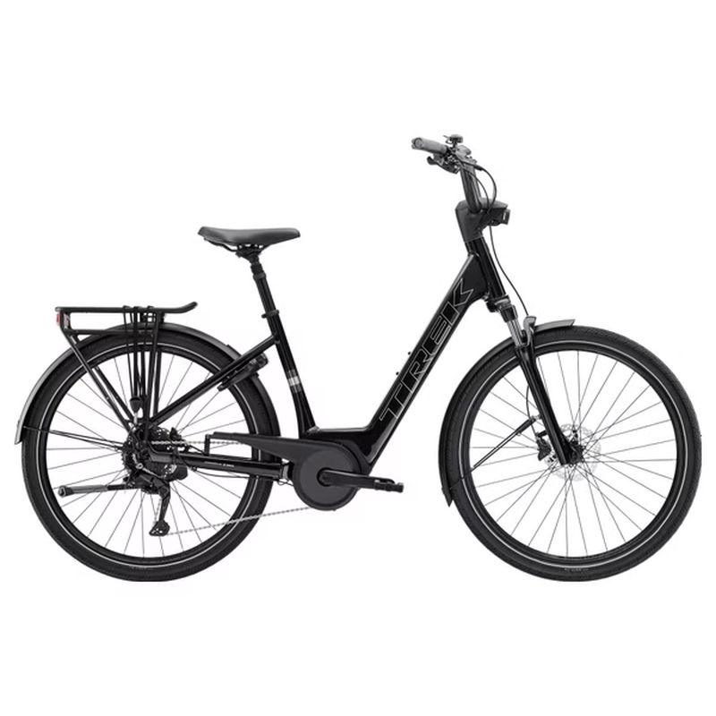 Vélo de Ville Électrique Trek Verve+ 2 Lowstep 400wh Shimano Cues 9V Gris Gen 3 – Image 7
