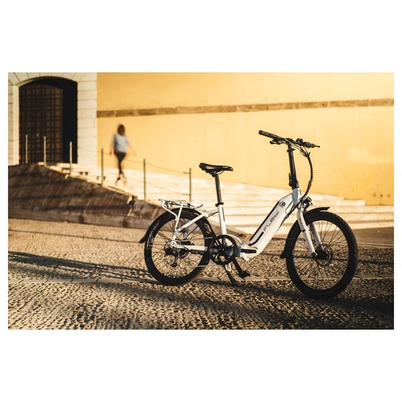 Vélo électrique pliant Swan 24" Gris | 70 km | 10,4 Ah | 24” – Image 4