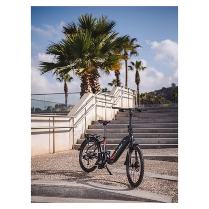 Vélo électrique pliant Swan 24" Gris | 70 km | 10,4 Ah | 24” – Image 6
