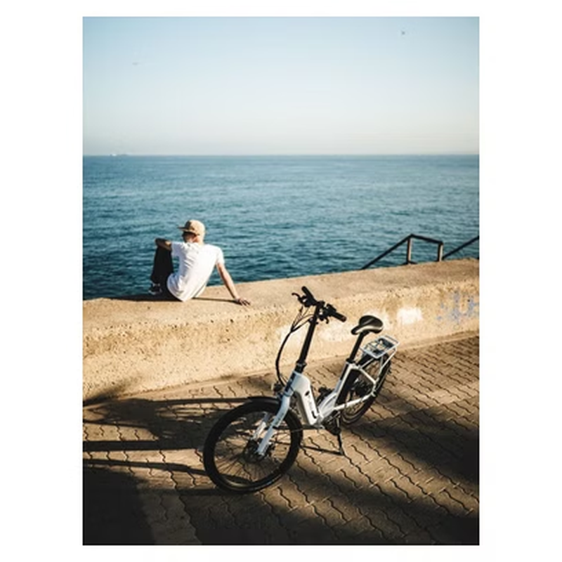 Vélo électrique pliant Swan 24" Gris | 70 km | 10,4 Ah | 24” – Image 8