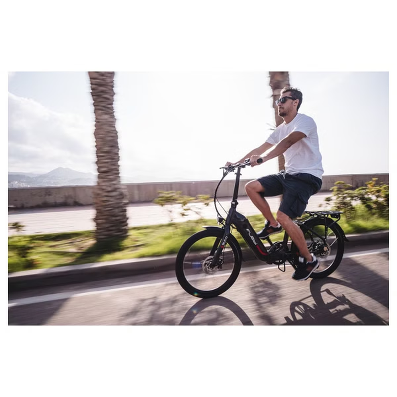 Vélo électrique pliant Swan 24" Gris | 70 km | 10,4 Ah | 24” – Image 9