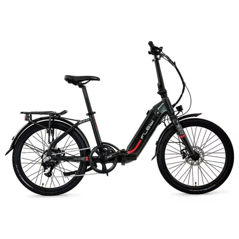 Vélo électrique pliant Swan 24" Gris | 70 km | 10,4 Ah | 24” – Image 12