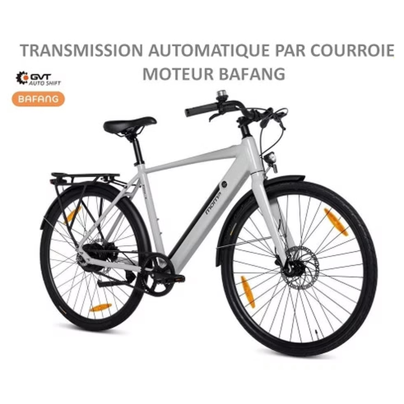 Vélo Ville, transmission Automatique avec courroie, Moteur BAFANG DUAL Speed – Image 2