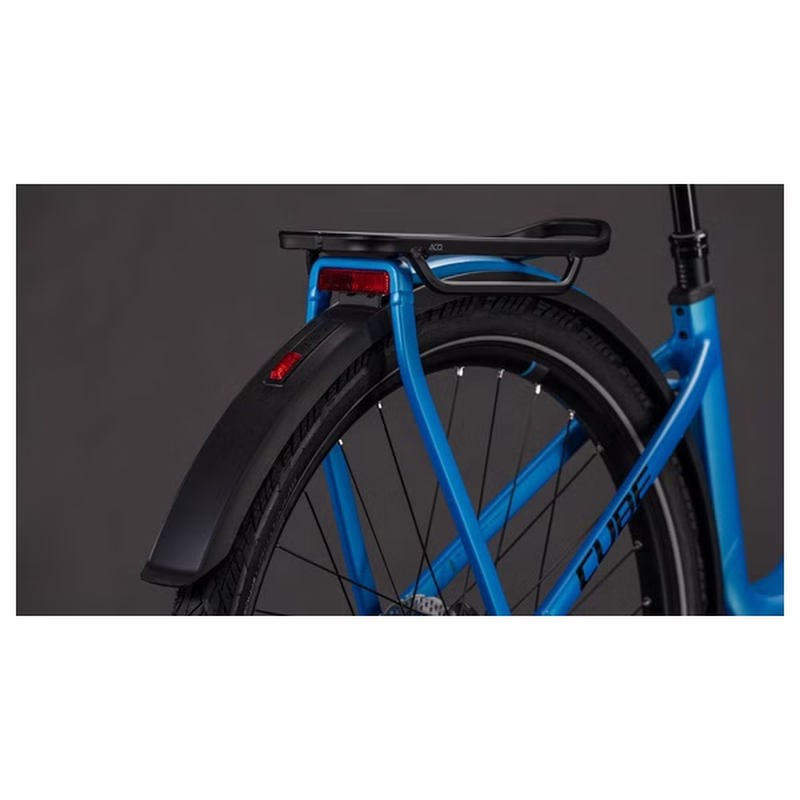 VTC Électrique Cube Kathmandu Hybrid Comfort Pro 800 Easy Entry Enviolo Trekking Courroie 800 Wh 700 mm Bleu Azure 2026 – Image 10