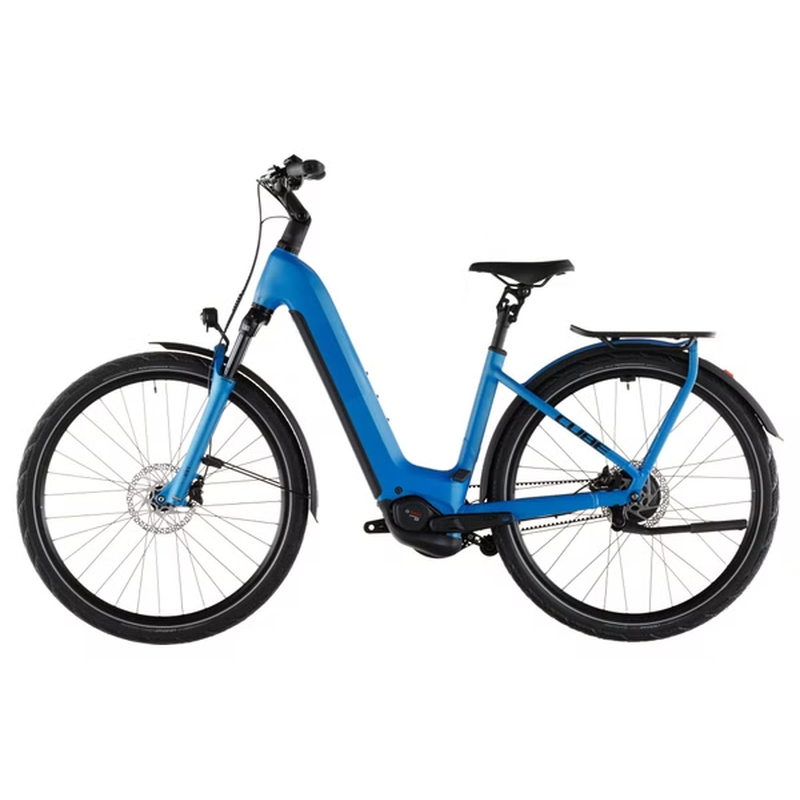 VTC Électrique Cube Kathmandu Hybrid Comfort Pro 800 Easy Entry Enviolo Trekking Courroie 800 Wh 700 mm Bleu Azure 2026 – Image 4