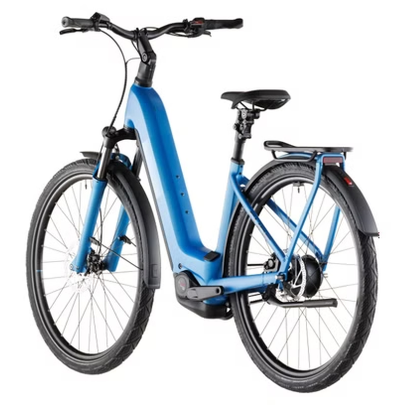 VTC Électrique Cube Kathmandu Hybrid Comfort Pro 800 Easy Entry Enviolo Trekking Courroie 800 Wh 700 mm Bleu Azure 2026 – Image 5