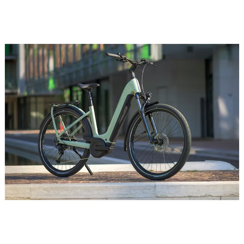 VTC Électrique Cube Kathmandu Hybrid One 800 Easy Entry Shimano Cues 10V 800 Wh 700 mm Vert Pea 2026 – Image 10