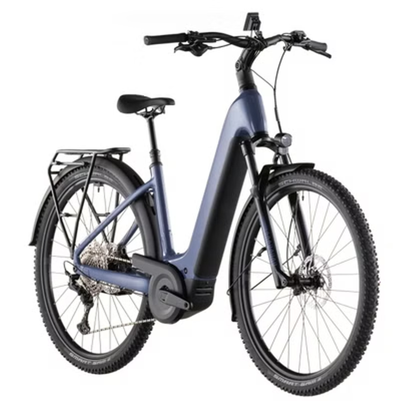 VTC Électrique Cube Nuride Hybrid EXC 800 Easy Entry Shimano Deore/Deore XT 12V 800 Wh 29'' Bleu Jeans 2026 – Image 2