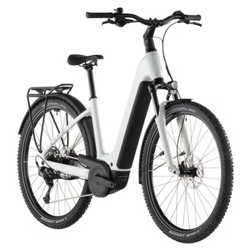 VTC Électrique Cube Nuride Hybrid Performance 600 Easy Entry Shimano Cues 10V 600 Wh 29'' Beige Desert Stone Vert 2026 – Image 2
