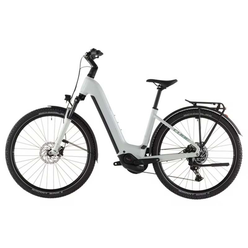 VTC Électrique Cube Nuride Hybrid Performance 600 Easy Entry Shimano Cues 10V 600 Wh 29'' Beige Desert Stone Vert 2026 – Image 4
