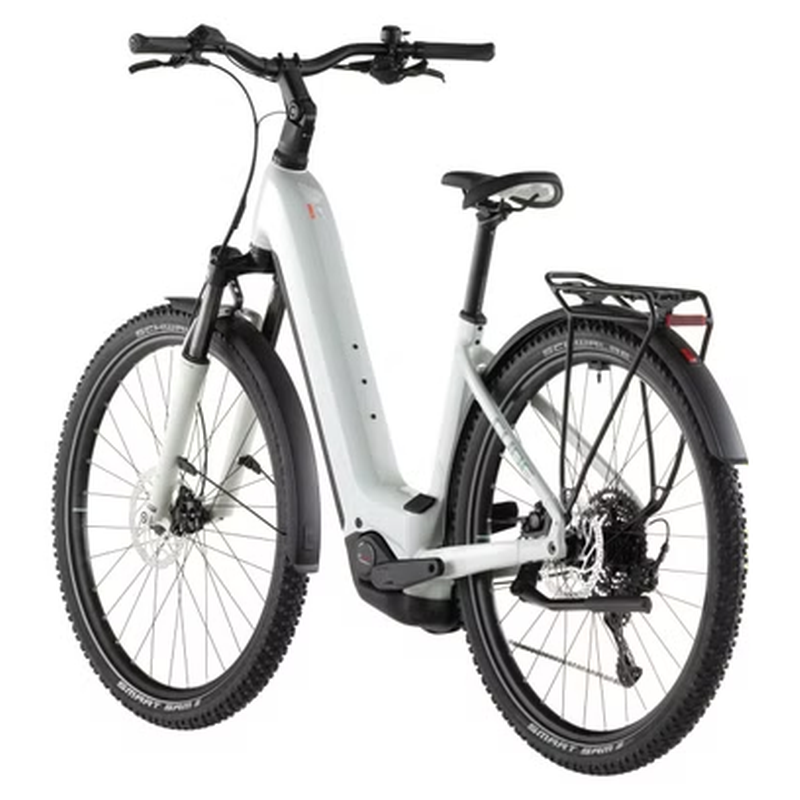 VTC Électrique Cube Nuride Hybrid Performance 600 Easy Entry Shimano Cues 10V 600 Wh 29'' Beige Desert Stone Vert 2026 – Image 5