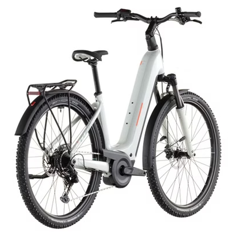 VTC Électrique Cube Nuride Hybrid Performance 600 Easy Entry Shimano Cues 10V 600 Wh 29'' Beige Desert Stone Vert 2026 – Image 6