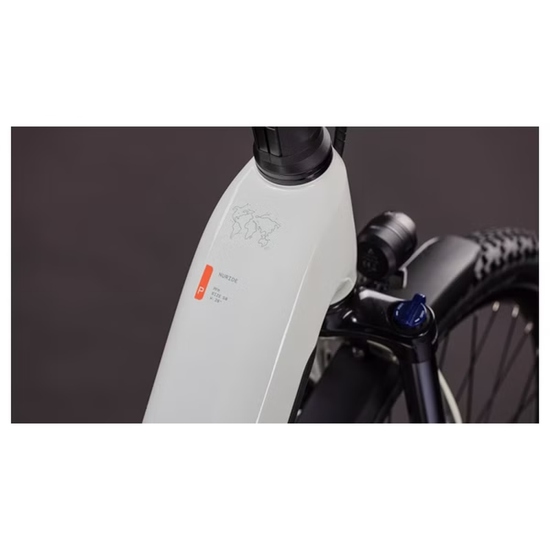 VTC Électrique Cube Nuride Hybrid Performance 600 Easy Entry Shimano Cues 10V 600 Wh 29'' Beige Desert Stone Vert 2026 – Image 7