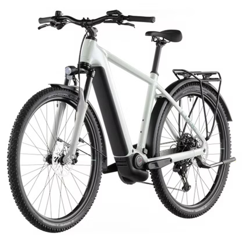 VTC Électrique Cube Nuride Hybrid Performance 600 Shimano Cues 10V 600 Wh 29'' Beige Desert Stone Vert 2026 – Image 3