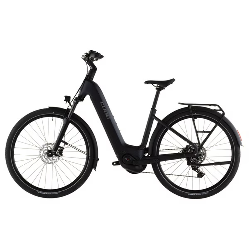 VTC Électrique Cube Touring Hybrid One 600 Easy Entry Shimano Cues 9V 600 Wh 700 mm Noir Coal 2026 – Image 4
