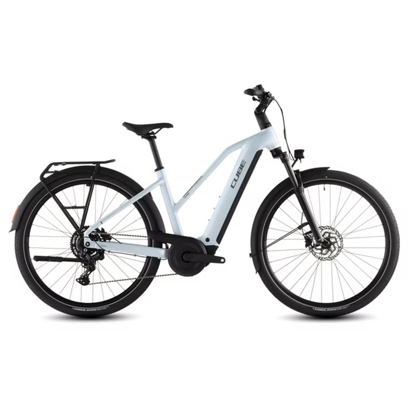 VTC Électrique Cube Touring Hybrid One 600 Trapeze Shimano Cues 9V 600 Wh 700 mm Bleu Glacier 2026