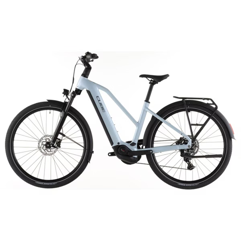 VTC Électrique Cube Touring Hybrid One 600 Trapeze Shimano Cues 9V 600 Wh 700 mm Bleu Glacier 2026 – Image 4