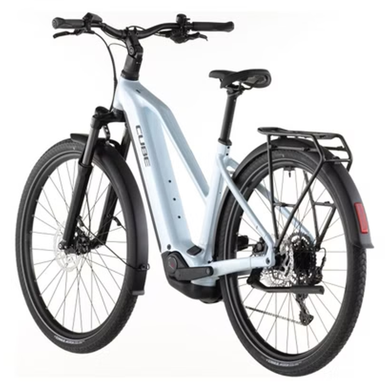 VTC Électrique Cube Touring Hybrid One 600 Trapeze Shimano Cues 9V 600 Wh 700 mm Bleu Glacier 2026 – Image 5