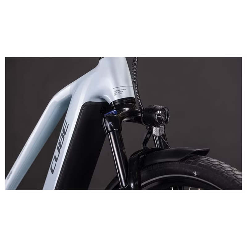 VTC Électrique Cube Touring Hybrid One 600 Trapeze Shimano Cues 9V 600 Wh 700 mm Bleu Glacier 2026 – Image 8