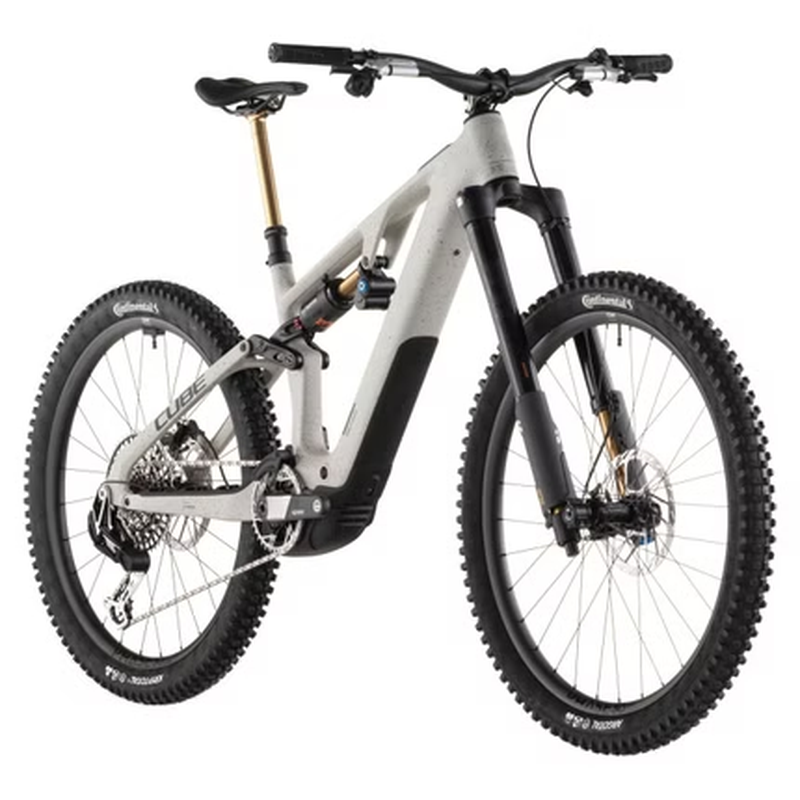 VTT Électrique Tout-Suspendu Cube AMS Hybrid 177 C:62 Super TM 600X Sram 12V 600 Wh Bosch 120 Nm 29''/27 5'' Beige Reed Grit 2026 – Image 2