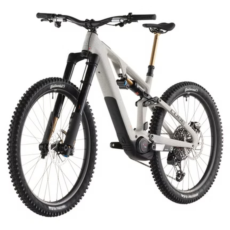 VTT Électrique Tout-Suspendu Cube AMS Hybrid 177 C:62 Super TM 600X Sram 12V 600 Wh Bosch 120 Nm 29''/27 5'' Beige Reed Grit 2026 – Image 3