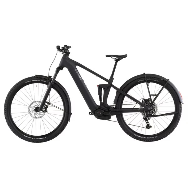 VTT Électrique Tout-Suspendu Cube Stereo Hybrid One22 Pro 800 FE Shimano 10V 800 Wh Bosch 120 Nm 27 5'' Noir Bleu Night 2026 – Image 4
