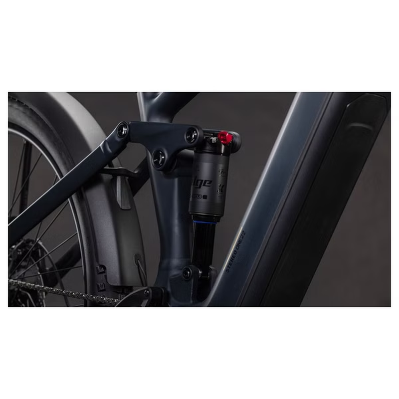 VTT Électrique Tout-Suspendu Cube Stereo Hybrid One22 Pro 800 FE Shimano 10V 800 Wh Bosch 120 Nm 27 5'' Noir Bleu Night 2026 – Image 9
