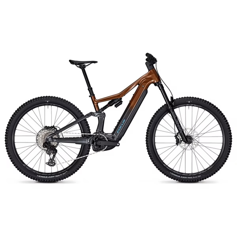 VTT Électrique Tout-Suspendu Focus JAM² 6 8 12V 800Wh Bosch 120 Nm 29'' Marron/Gris