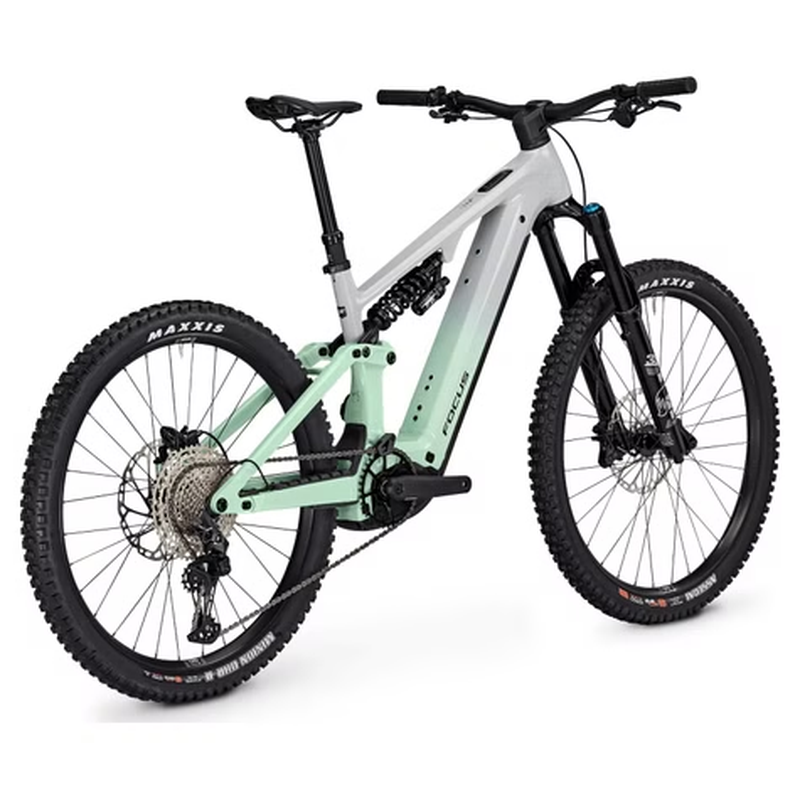 VTT Électrique Tout-Suspendu Focus SAM² 6 8 12V 600Wh Bosch 120 Nm MX (29/27 5'') Gris/Vert 2025 – Image 3