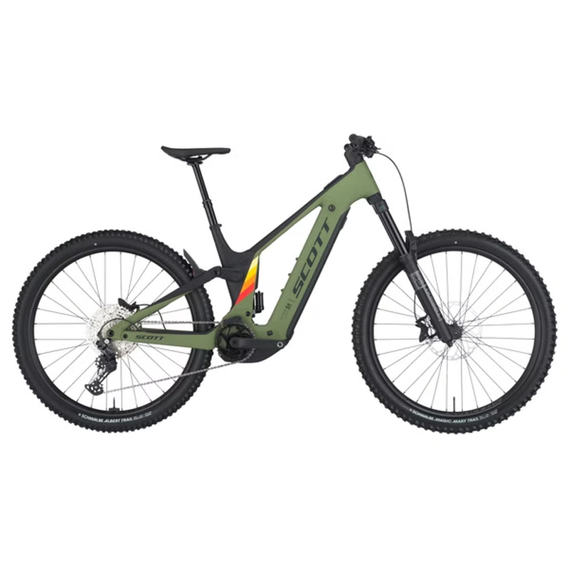 VTT Électrique Tout-Suspendu Scott Patron ST eRide 910 12V 800Wh Bosch 120 Nm 29'' Vert 2025