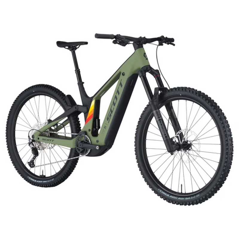 VTT Électrique Tout-Suspendu Scott Patron ST eRide 910 12V 800Wh Bosch 120 Nm 29'' Vert 2025 – Image 2